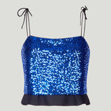 Jovana Top - Bluing Sequins