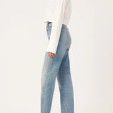 Enora Cigarette Jeans - Aged Mid