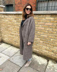 Annie Paris Claudia Coat - Brown Check