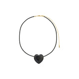 Stay Black Agate Necklace