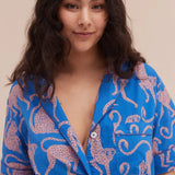 Chango Pyjama Short Sleeve Set - Blue/Pink