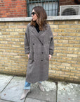 Annie Paris Claudia Coat - Brown Check