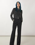Patrizia Pepe Essential Pallazzo Trousers - Black