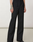 Patrizia Pepe Essential Pallazzo Trousers - Black