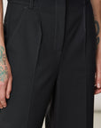 Patrizia Pepe Essential Pallazzo Trousers - Black