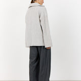 LR Perle 10 Quarter Zip Jumper - Rock Grey