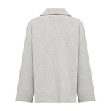 LR Perle 10 Quarter Zip Jumper - Rock Grey