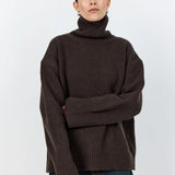 LR Perle 3 Turtleneck Jumper - Coffee
