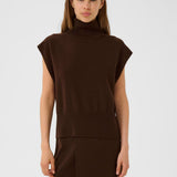 GZManzi Knit Top - Deep Burnt Brown