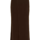 GZManzi Knit Skirt - Deep Burnt Brown
