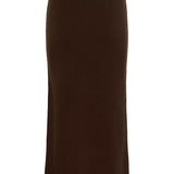 GZManzi Knit Skirt - Deep Burnt Brown