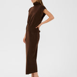 GZManzi Knit Top - Deep Burnt Brown