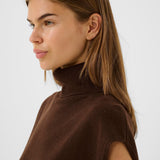 GZManzi Knit Top - Deep Burnt Brown
