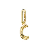 Charm Pendant - C - Gold