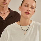 Charm Pendant - F - Gold