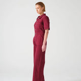 Elodie A-I-O Jumpsuit - Burgundy