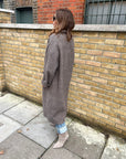 Annie Paris Claudia Coat - Brown Check