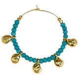 Mediterranean Sea Hoop Earrings
