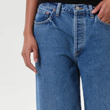 Twist Low Slung Baggy Jeans - Myth