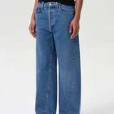 Twist Low Slung Baggy Jeans - Myth