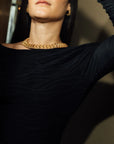 Anisa Sojka Chunky Woven Necklace - Gold