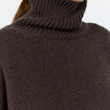 LR Perle 3 Turtleneck Jumper - Coffee