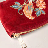 Botanical Birds Coin Purse - Rouge