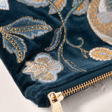 Botanical Birds Everyday Pouch - Ink Blue