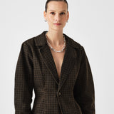 Bette Jacket - Houndstooth Cacao