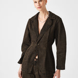 Bette Jacket - Houndstooth Cacao