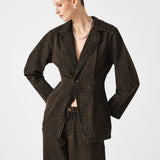 Bette Jacket - Houndstooth Cacao
