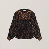 Scarlet Blouse - Black Coffee