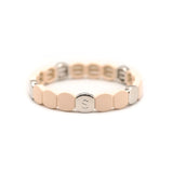Colorful Silver Bracelet - Beige