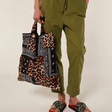 Beach Bag - Leopard/Black