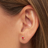 Christmas Sock 1 PCS Earring - Gold