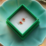 Christmas Sock 1 PCS Earring - Gold