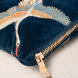 Cranes Everyday Pouch - Ink Blue