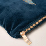 Cranes Mini Pouch - Ink Blue