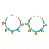 Mediterranean Sea Hoop Earrings