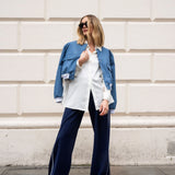 Alicia Bomber - Denim Blue