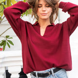 Cole Jumper - Burgundy