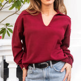 Cole Jumper - Burgundy