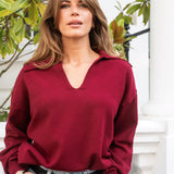 Cole Jumper - Burgundy