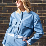 Alicia Bomber - Denim Blue