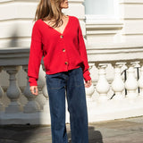 Cass Cardigan - Red