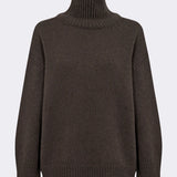 LR Perle 3 Turtleneck Jumper - Coffee