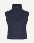 Samsoe Samsoe Scarlett Zip Turtlescarf - Inkwell