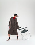 Annie Paris Claudia Coat - Brown Check