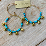 Mediterranean Sea Hoop Earrings