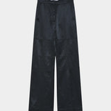 Jonas High Shine Trousers - Black